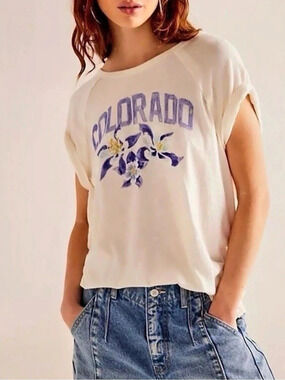 NWOT Free People Wild Country Tee (Colorado)